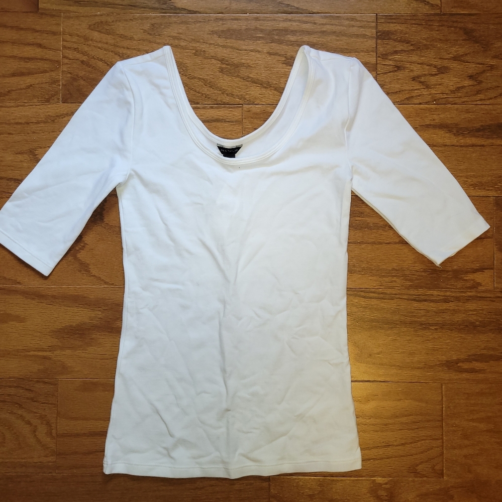 Ann Taylor Women's White Top XS NWT